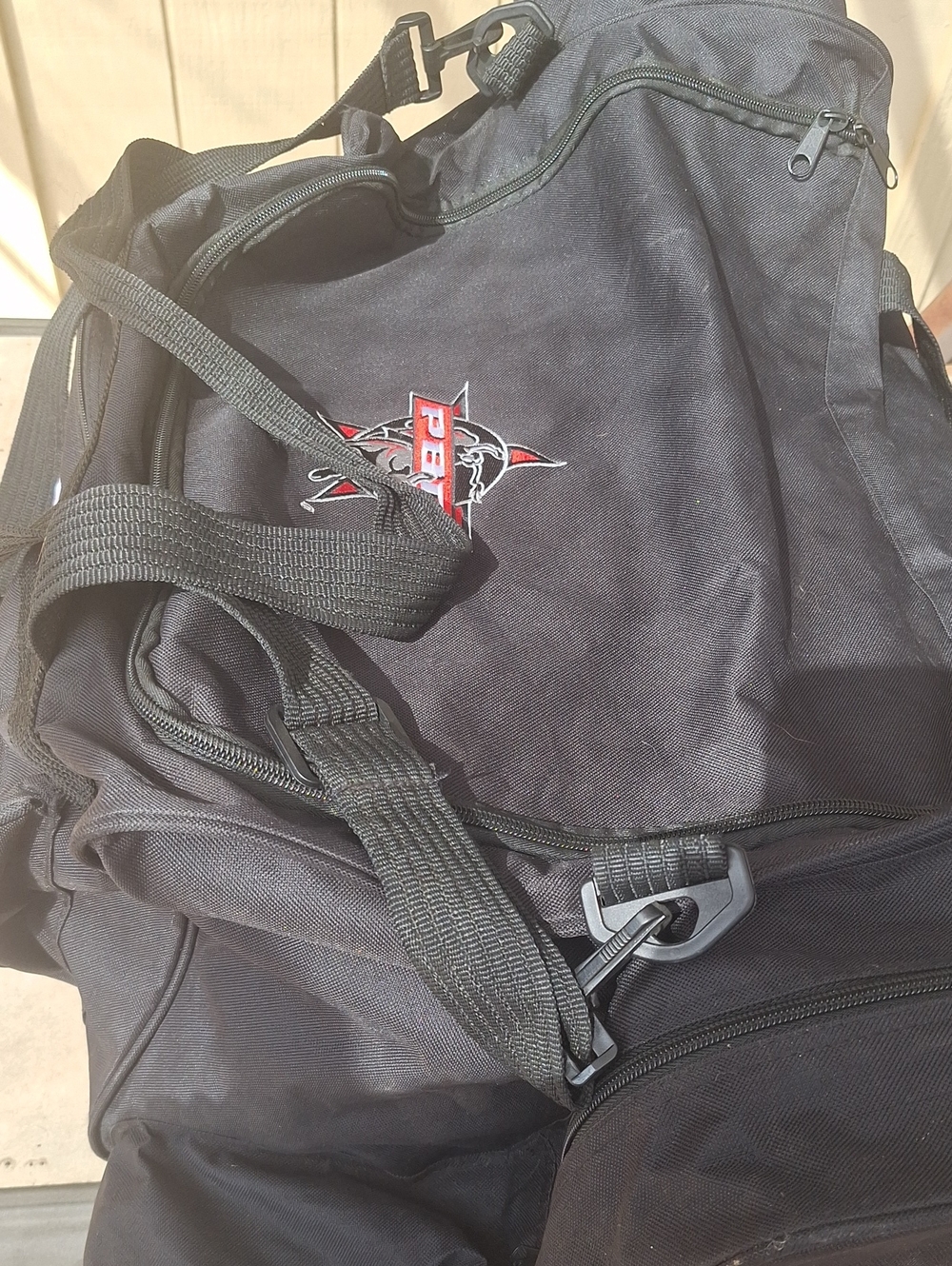 Boot Barn x Ariat Black PBR Duffel Bag - Picture 5 of 6